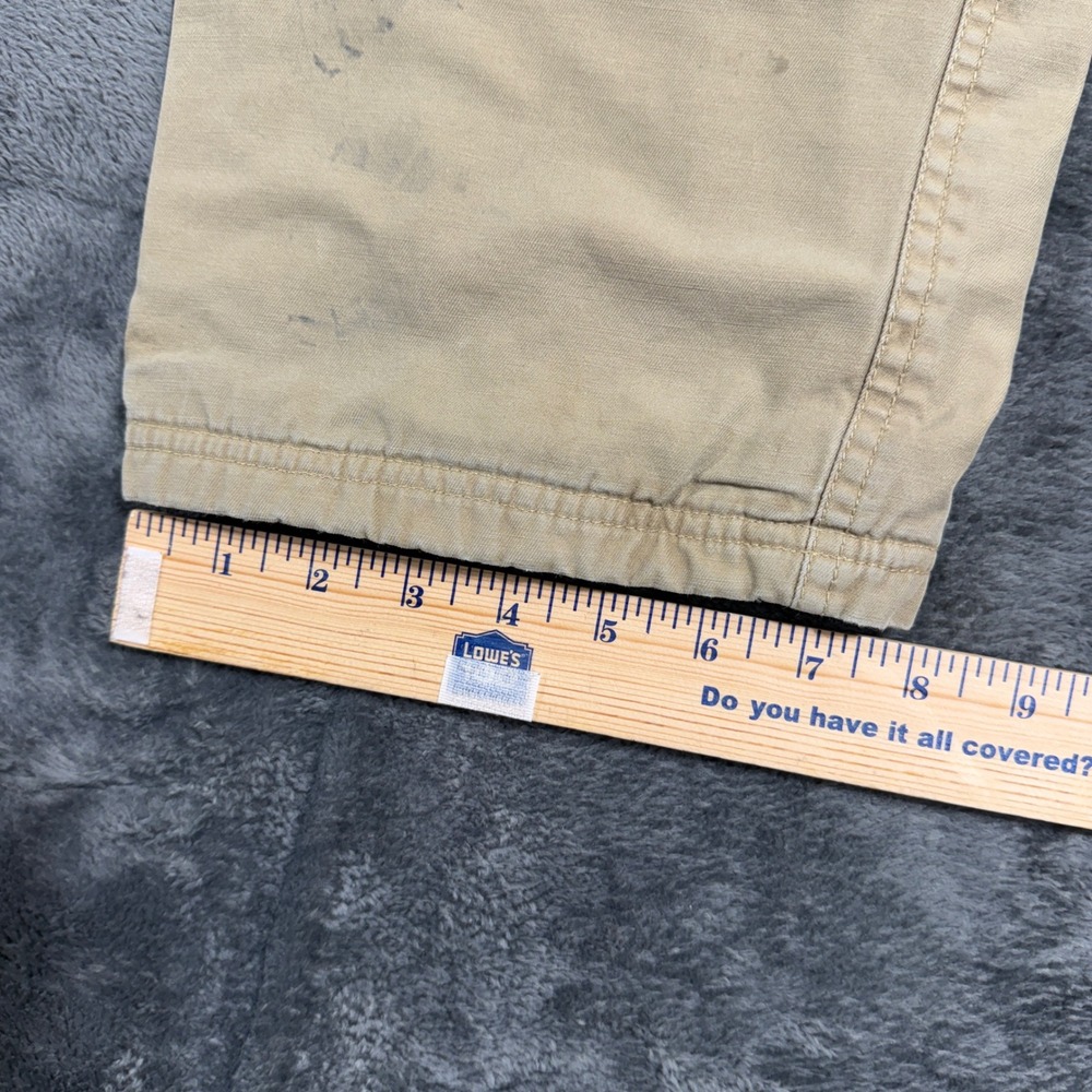 Faded Glory Cargo Pants‎ Boys 14 Barley Tan Fleece Lined - Picture 6 of 12